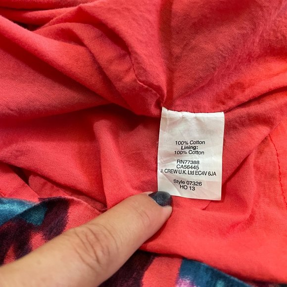 J. Crew Factory 4 Bright Floral Print Dress with Pockets - Picture 4 of 4